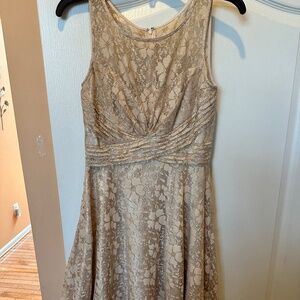 Gold Short Homecoming Dress